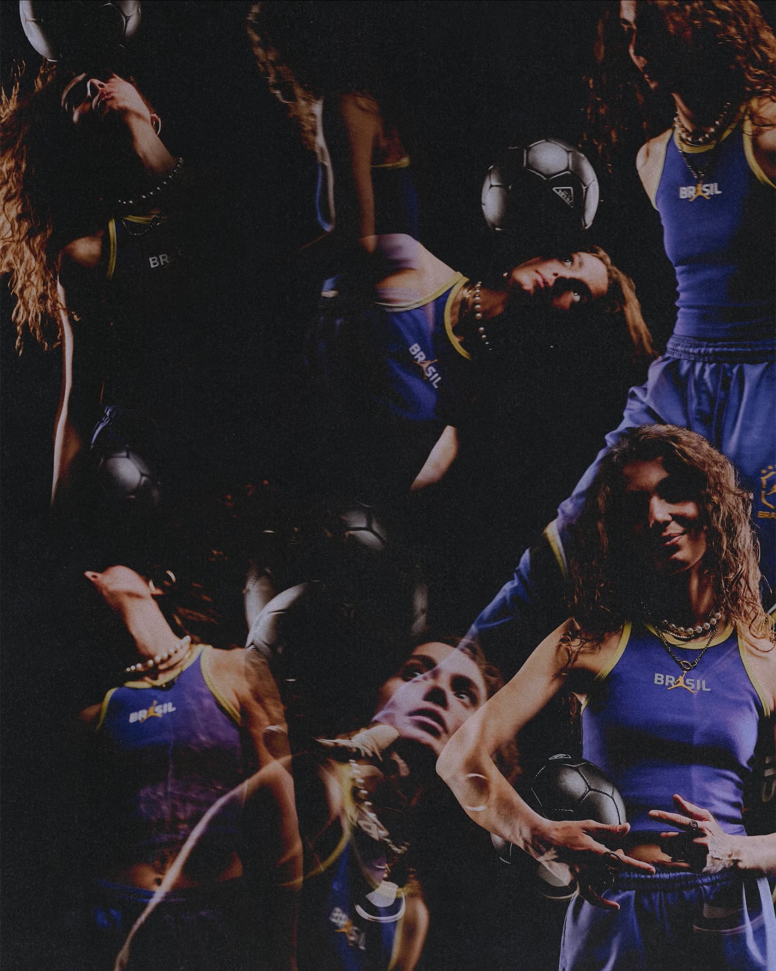 Material detail from the Brasil x Jordan Brand Heritage Pack, closing frame of the series
