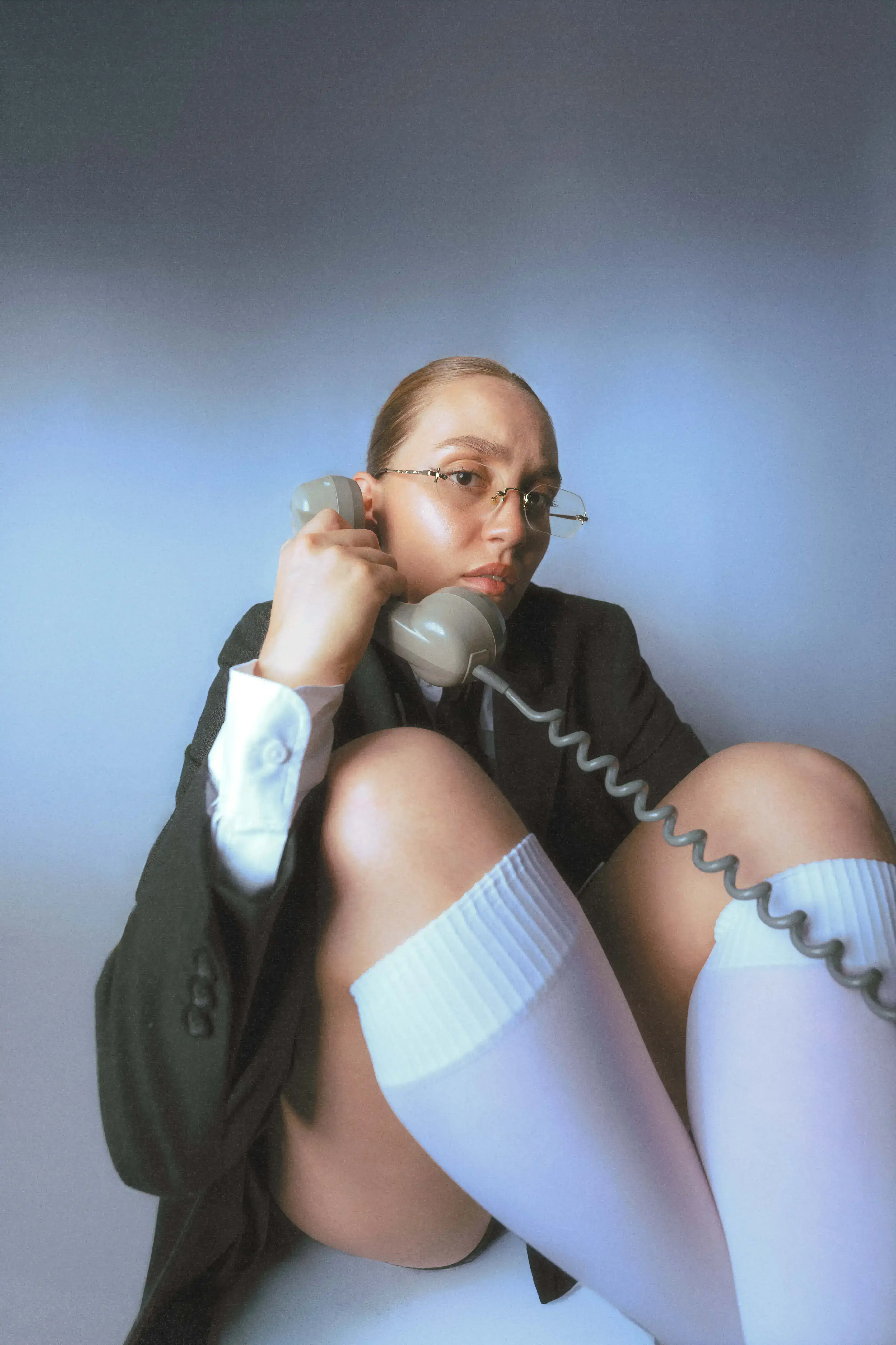 Lisa G. in a tight portrait facing the lens