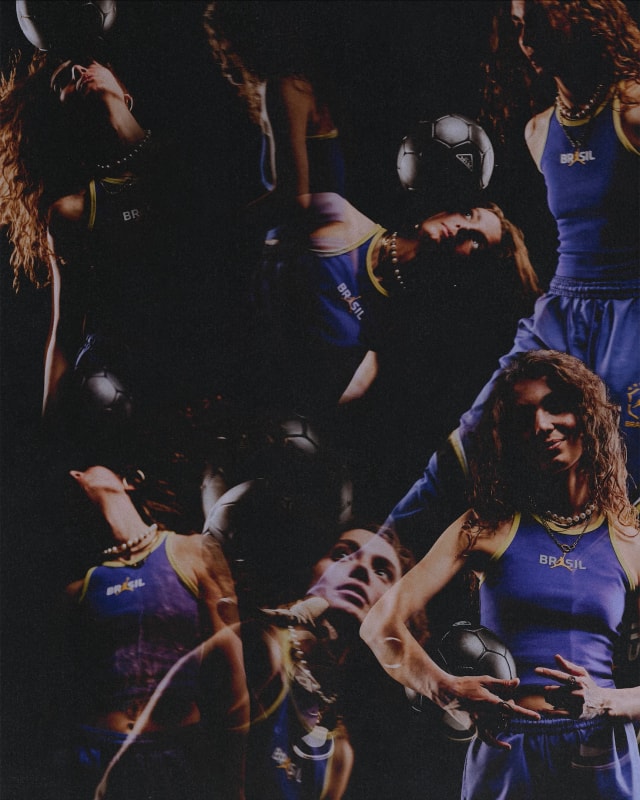 Material detail from the Brasil x Jordan Brand Heritage Pack